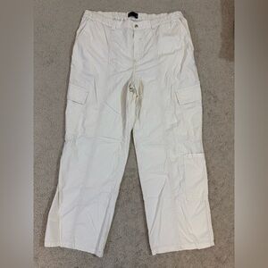 ASOS Design Women Off White Cargo Pants sz US 14